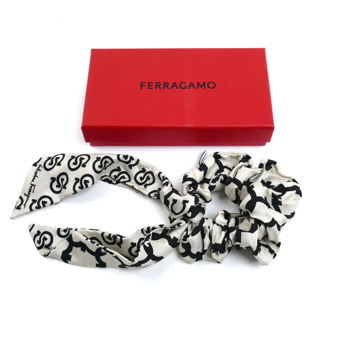 Salvatore Ferragamo サルヴァトーレフェラガモ シルク ガンチーニ ヘアアクセサリー シュシュ レディース【中古】