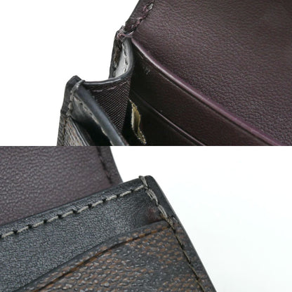 COACH コーチ シグネチャー フラップ カードケース カードケース ブラウン ブラック CH202 アウトレット【中古】