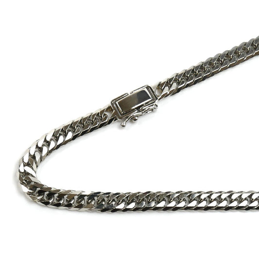 Pt850プラチナ ネックレス 喜平6面Wカット 50.1g 50cm メンズ【中古】