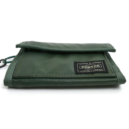PORTER ポーター カプセルウォレット 三つ折り財布 カーキ 555-06440 メンズ【中古】【美品】