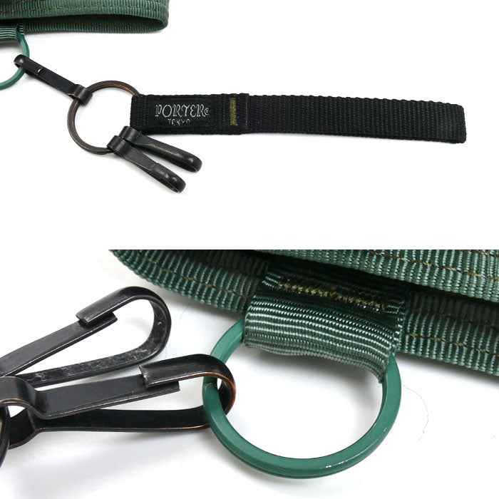 PORTER ポーター カプセルウォレット 三つ折り財布 カーキ 555-06440 メンズ【中古】【美品】