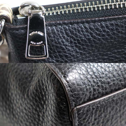 COACH コーチ プレーリー サッチェル スネーク トリム 2Wayショルダーバッグ ブラック F88561 レディース【中古】