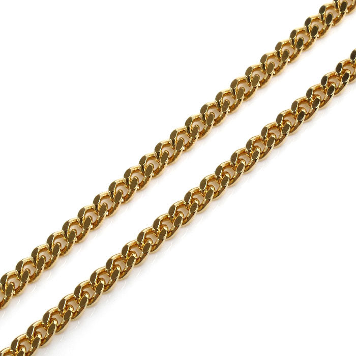 K18YG イエローゴールド ネックレス 喜平2面カット 10.0g 50cm メンズ【中古】