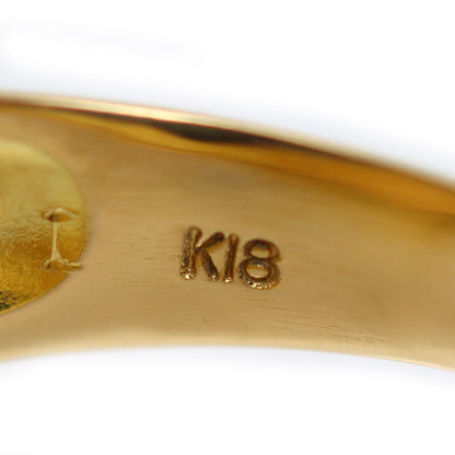 メキシコ金貨2ペソ K21.6/K18 リング・指輪 ダイヤモンド 17号 6.8g レディース【中古】