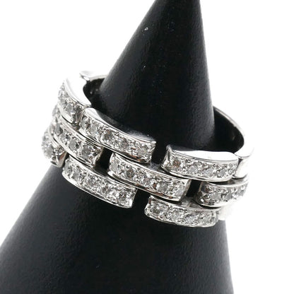 K18WG ホワイトゴールド リング・指輪 ダイヤモンド0.76ct 16号 9.1g ユニセックス【中古】【美品】