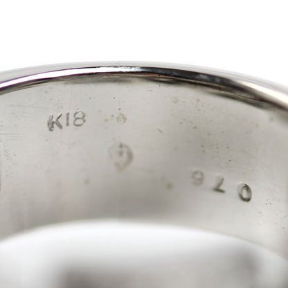 K18WG ホワイトゴールド リング・指輪 ダイヤモンド0.76ct 16号 9.1g ユニセックス【中古】【美品】