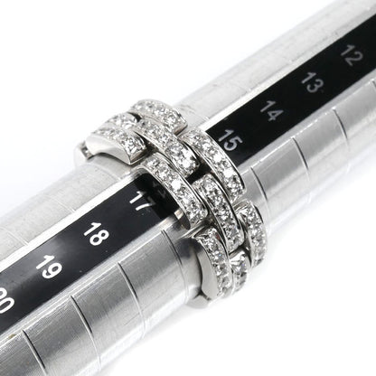 K18WG ホワイトゴールド リング・指輪 ダイヤモンド0.76ct 16号 9.1g ユニセックス【中古】【美品】