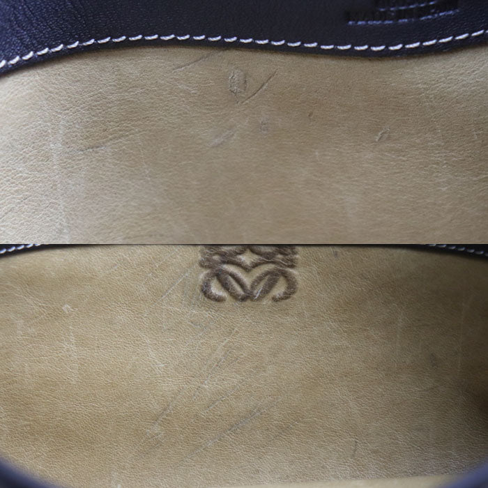 LOEWE ロエベ アナグラム スエード トートバッグ ベージュ ブラウン レディース【中古】