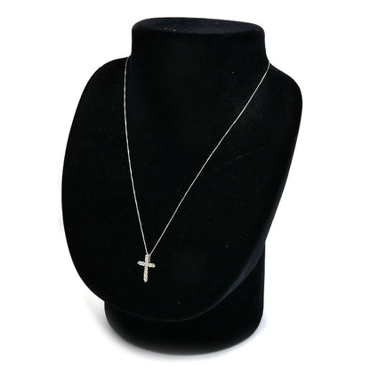 クロス Pt900プラチナ Pt850プラチナ ネックレス ダイヤモンド0.5ct 2.4g レディース【中古】