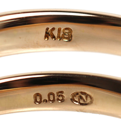 K18PG ピンクゴールド リング・指輪 ダイヤモンド0.05ct 9号 2.1g レディース【中古】