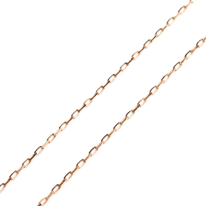 K18PG ピンクゴールド ネックレス ダイヤモンド0.30ct 1.0g ～45cm フリーチェーン レディース【中古】