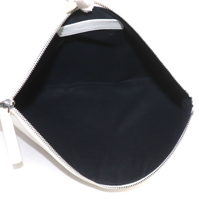 BALENCIAGA バレンシアガ ショッピング クリップM クラッチバッグ ホワイト 485110 メンズ【中古】