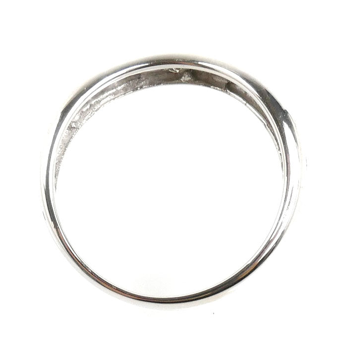 K18WG ホワイトゴールド リング・指輪 ダイヤモンド0.10ct 10号 2.3g レディース【中古】【美品】