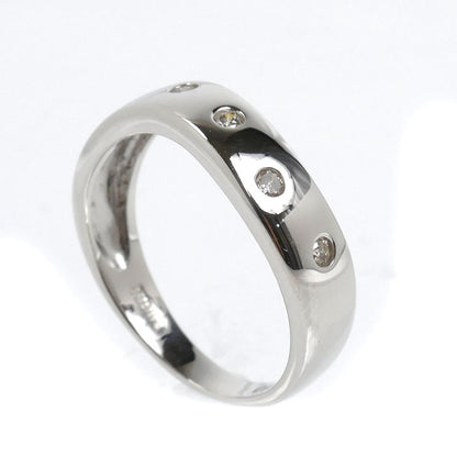 K18WG ホワイトゴールド リング・指輪 ダイヤモンド0.10ct 8号 2.3g レディース【中古】【美品】
