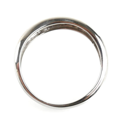 K18WG ホワイトゴールド リング・指輪 ダイヤモンド0.10ct 8号 2.3g レディース【中古】【美品】