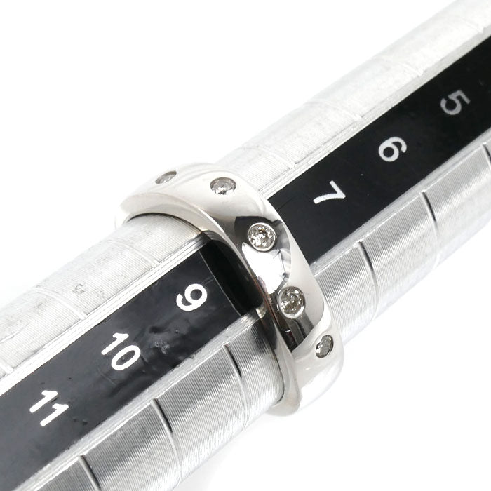 K18WG ホワイトゴールド リング・指輪 ダイヤモンド0.10ct 8号 2.3g レディース【中古】【美品】