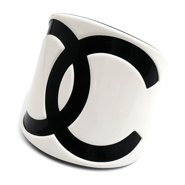 CHANEL シャネル プラスチック 01P ココマーク ワイド バングル レディース【中古】