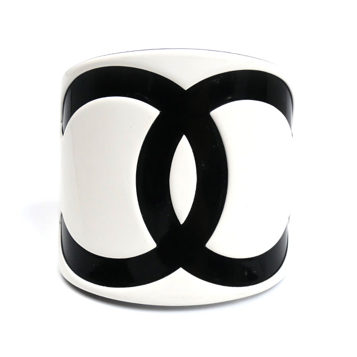 CHANEL シャネル プラスチック 01P ココマーク ワイド バングル レディース【中古】