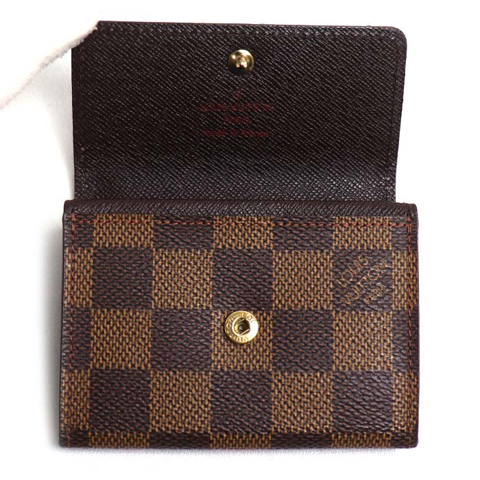 LOUIS VUITTON ルイ・ヴィトン ポルトモネ プラ コインケース ダミエ ブラウン N61930 MI0091 ユニセックス【中古】