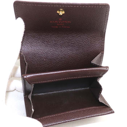 LOUIS VUITTON ルイ・ヴィトン ポルトモネ プラ コインケース ダミエ ブラウン N61930 MI0091 ユニセックス【中古】