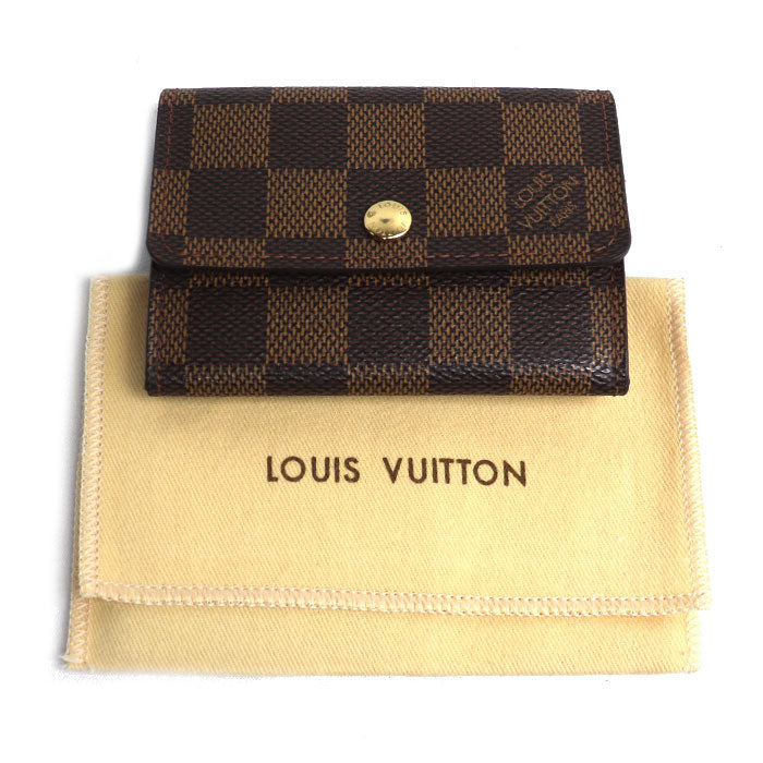 LOUIS VUITTON ルイ・ヴィトン ポルトモネ プラ コインケース ダミエ ブラウン N61930 MI0091 ユニセックス【中古】