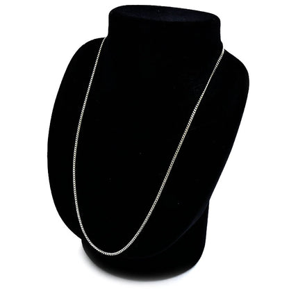 Pt850プラチナ ネックレス 喜平2面カット 8.5g 49cm ユニセックス【中古】