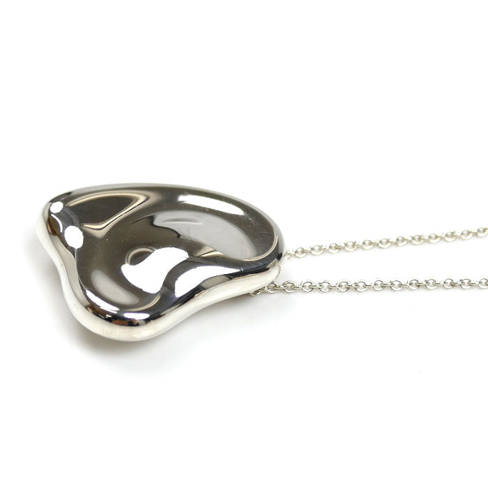 TIFFANY&Co. ティファニー シルバー925 カーブド ハート ネックレス 9.0g 60cm レディース【中古】