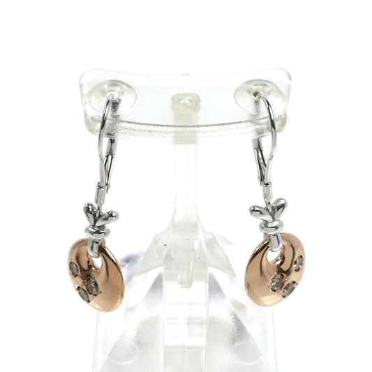カシケイ K18PG ピンクゴールド K14WG ホワイトゴールド ピアス ダイヤモンド0.30ct 5.5g レディース【中古】【美品】