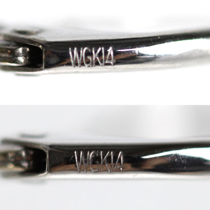カシケイ K18PG ピンクゴールド K14WG ホワイトゴールド ピアス ダイヤモンド0.30ct 5.5g レディース【中古】【美品】