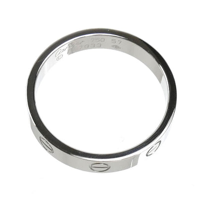 CARTIER カルティエ K18WG ホワイトゴールド ミニラブ リング・指輪 17号 57 4.9g レディース【中古】【美品】
