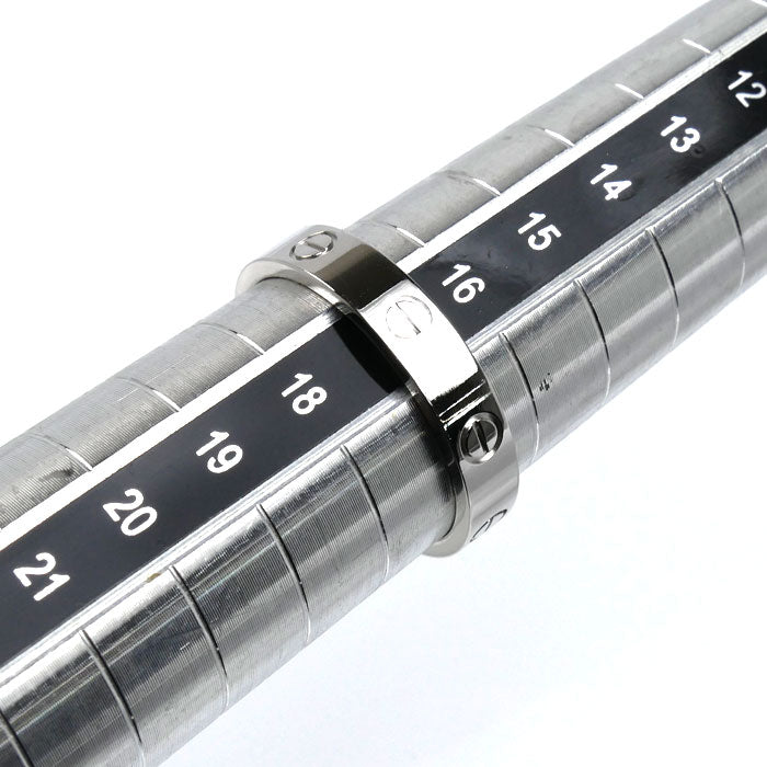 CARTIER カルティエ K18WG ホワイトゴールド ミニラブ リング・指輪 17号 57 4.9g レディース【中古】【美品】