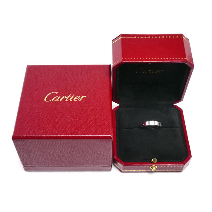 CARTIER カルティエ K18WG ホワイトゴールド ミニラブ リング・指輪 17号 57 4.9g レディース【中古】【美品】
