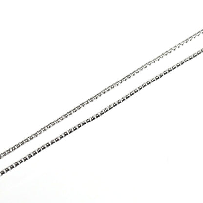 K18WG ホワイトゴールド ネックレス ダイヤモンド1.00ct 4.2g ～49cm フリーチェーン レディース【中古】