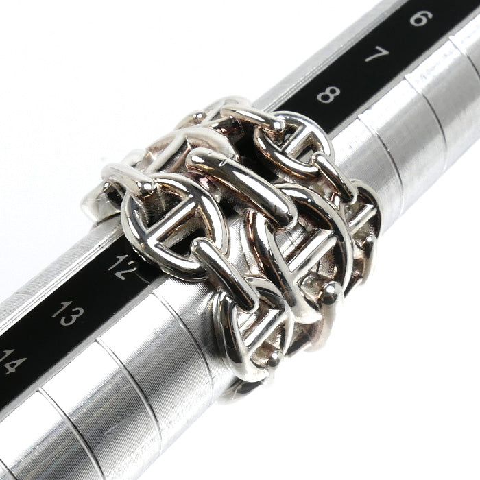 HERMES エルメス シルバー925 シェーヌダンクル アンシェネ GM リング・指輪 10号 50 12.8g レディース【中古】