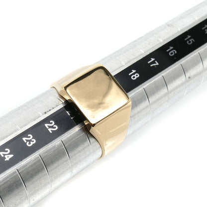 K18YG イエローゴールド 印台 リング・指輪 20号 9.1g メンズ【中古】