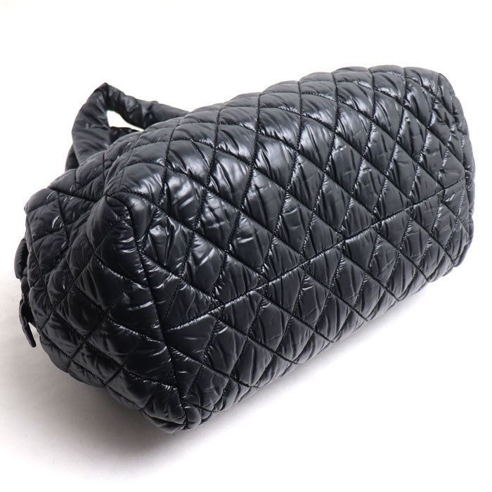 CHANEL シャネル ココ コクーン ハンドバッグ ブラック ボストン レディース【中古】
