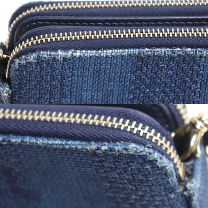 CHANEL シャネル ドーヴィル チェーンクラッチ ショルダーバッグ ネイビー A84415 2018クルーズ レディース【中古】