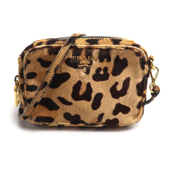 PRADA プラダ ハラコ ポーチ ショルダーバッグ 1N1674 レディース【中古】