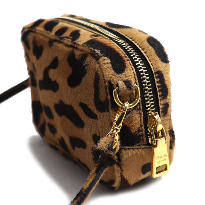 PRADA プラダ ハラコ ポーチ ショルダーバッグ 1N1674 レディース【中古】