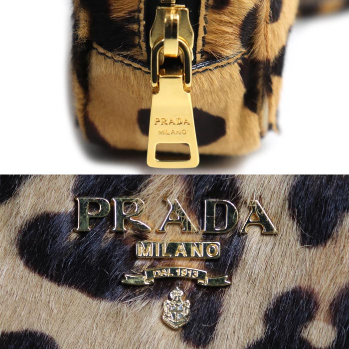 PRADA プラダ ハラコ ポーチ ショルダーバッグ 1N1674 レディース【中古】