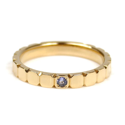 Vendome Aoyama ヴァンドーム青山 K18YG イエローゴールド ラプラース タンザナイト リング・指輪 7号 2.5g レディース【中古】