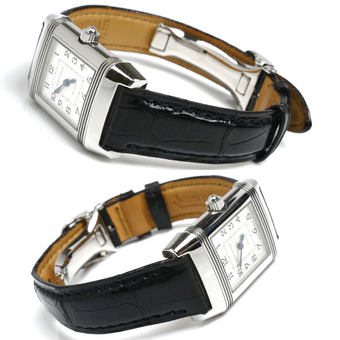 JAEGER-LECOULTRE ジャガー・ルクルト レベルソ デュエット ダイヤベゼル 腕時計 手巻き 266.8.44 メンズ【中古】