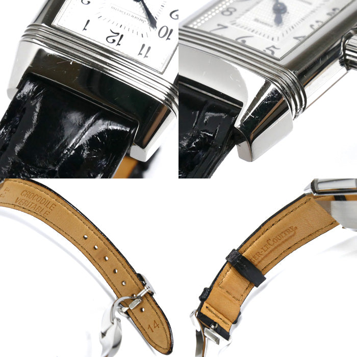 JAEGER-LECOULTRE ジャガー・ルクルト レベルソ デュエット ダイヤベゼル 腕時計 手巻き 266.8.44 メンズ【中古】