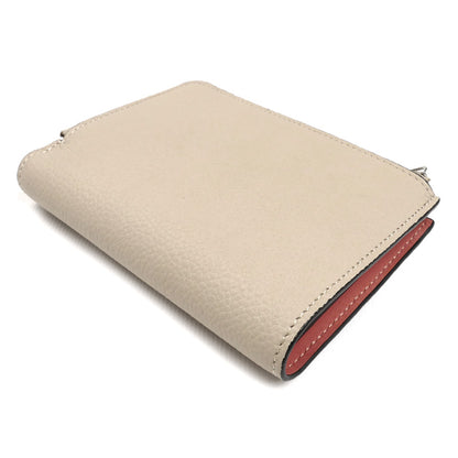 LOEWE ロエベ スリムジップ バイフォールドウォレット 二つ折り財布 ライトオーツ/ハニー C660P30X04 レディース【中古】【美品】