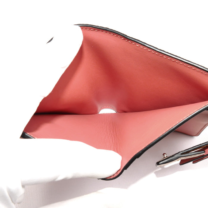 LOEWE ロエベ スリムジップ バイフォールドウォレット 二つ折り財布 ライトオーツ/ハニー C660P30X04 レディース【中古】【美品】