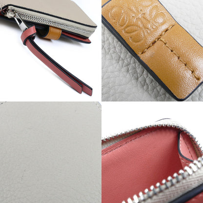 LOEWE ロエベ スリムジップ バイフォールドウォレット 二つ折り財布 ライトオーツ/ハニー C660P30X04 レディース【中古】【美品】