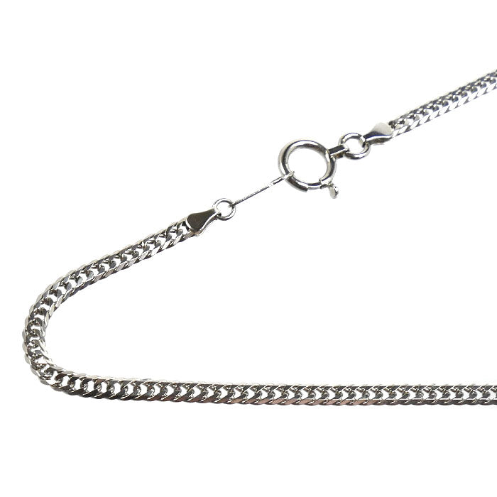 Pt850プラチナ ネックレス 喜平6面Wカット 9.9g 48cm ユニセックス【中古】