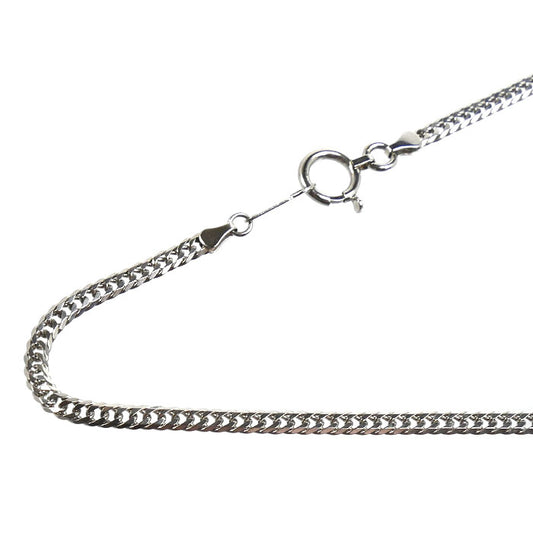 Pt850プラチナ ネックレス 喜平6面Wカット 9.9g 48cm ユニセックス【中古】
