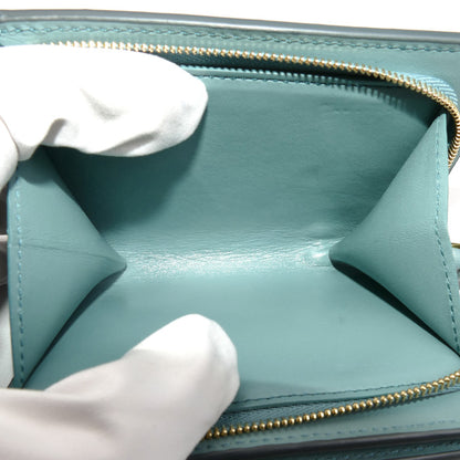 LOEWE ロエベ ノットコンパクトウォレット 二つ折り財布 ベチバー/ウォーター CEM1NCWX01 レディース【中古】