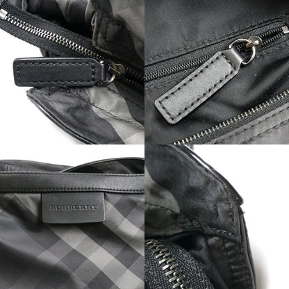 BURBERRY バーバリー ノバチェックトート トートバッグ ブラック グレー ユニセックス【中古】